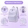 LEDAOU Backpack for Girls School Bag Kids Bookbag Teen Backpack Set Daypack with Lunch Bag and Pencil Case
