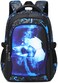 BABUN Boys Backpack for Elementary Kids Bookbag Middle School Bags Heavy Duty Soccer Laptop Durable Waterproof 18 In 2Blue