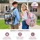 PACKISM Clear Backpack for School 18 Inch Extra Large Heavy Duty Clear Bookbag for Boys See Through PVC Transparent School Backpack with 3 Front Pockets Pink Age 12