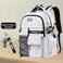 ZHIDOBO teenage student backpackencrypted material multiple compartments and large capacity backpack with antitheft pocketsWater repellent backpacks suitable for middle and high school Men Women