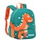 GRUOTEIS Dinosaur Antilost Backpack for Toddler BoysKids Bookbag for Preschool Boys Backpack Fit A4 Folder 02GreenOrange