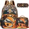 Oruiji Backpack for Kids Backpacks for Boys Bookbag with Lunch Box Pencil Case School Backpack for Boys Lightweight Elementary School Bookbag