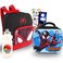 Marvel Miles Morales Mini Backpack with Lunch Box Set Bundle of 10 Spiderman Backpack Lunch Bag Water Bottle Stickers More