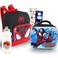 Marvel Miles Morales Mini Backpack with Lunch Box Set Bundle of 10 Spiderman Backpack Lunch Bag Water Bottle Stickers More