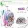 Egchescebo Kids Rolling Backpack for Girls Moose Suitcases Trolley Roller Luggage Backpacks on Wheels with Lunch Box Pencil Case for Elementary Multiple Compartment Pockets Travel School Bag Pink