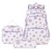 goldwheat Daisy Printed Backpacks With Lunch Pack Pencil Case 3pcs Lightweight Water Resistant Bookbag For Middle School
