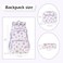 goldwheat Daisy Printed Backpacks With Lunch Pack Pencil Case 3pcs Lightweight Water Resistant Bookbag For Middle School
