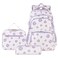 goldwheat Daisy Printed Backpacks With Lunch Pack Pencil Case 3pcs Lightweight Water Resistant Bookbag For Middle School