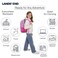 Lands' End Lands End Unisex Kids Medium ClassMate Lightweight Durable Elementary School Backpack Fuchsia Pink