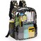 GiMiUiTo Clear Backpack16 Clear Backpack for Boys Heavy Duty School Backpacks See Through Bookbag for Kids 4 to 8Black Dinosaur