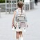 Kouxunt Clear Backpack Heavy Duty Transparent Backpacks Stadium Approved for School Work Sport Travel White