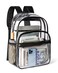 KIMNERPU Clear Backpack Heavy Duty Transparent Bookbag for School with Reinforced Strap for Women Men Capacity Bag for College Clear