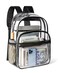 KIMNERPU Clear Backpack Heavy Duty Transparent Bookbag for School with Reinforced Strap for Women Men Capacity Bag for College Clear