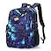 ZORFIN 26L Backpack for College and Travel Water Resistant Bookbag Cyberspace Galaxy