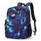 ZORFIN 26L Backpack for College and Travel Water Resistant Bookbag Cyberspace Galaxy