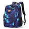 ZORFIN 26L Backpack for College and Travel Water Resistant Bookbag Cyberspace Galaxy