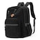 ZORFIN 26L Backpack for College and Travel Corduroy Bookbag Black