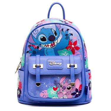Wondapop Stitch and Angel 11 Vegan Leather Fashion Mini Backpack