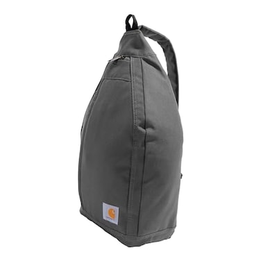 Carhartt Durable Sling Bag Crossbody Backpack with Side Release Buckle Tablet Sleeve and Adjustable Strap Gravel