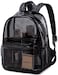 BTOOP Clear Mini Backpack Stadium Events 12x12x6 Small Transparent Backpacks Plastic See Through Bag for Work Festival Security Travel