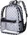 BTOOP Clear Mini Backpack for Stadium Events 12x12x6 Small Transparent Backpacks Plastic See Through Clear Bag for Concerts Work Festival Security Travel