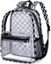 BTOOP Clear Mini Backpack for Stadium Events 12x12x6 Small Transparent Backpacks Plastic See Through Clear Bag for Concerts Work Festival Security Travel