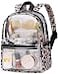 BTOOP Clear Mini Backpack for Stadium Events 12x12x6 Small Transparent Backpacks Plastic See Through Clear Bag for Concerts Work Festival Security Travel