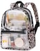 BTOOP Clear Mini Backpack for Stadium Events 12x12x6 Small Transparent Backpacks Plastic See Through Clear Bag for Concerts Work Festival Security Travel