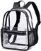 BTOOP Clear Mini Backpack for Stadium Events 12x12x6 Small Transparent Backpacks Plastic See Through Clear Bag for Concerts Work Festival Security Travel