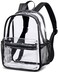BTOOP Clear Mini Backpack for Stadium Events 12x12x6 Small Transparent Backpacks Plastic See Through Clear Bag for Concerts Work Festival Security Travel