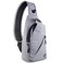 Peak Gear Travel Sling Bag Compact Crossbody Bag Lighter and Smaller than a Backpack Lifetime Lost Found ID Tag Gray