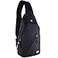 Peak Gear Travel Sling Bag Compact Crossbody Bag Lighter and Smaller than a Backpack Lifetime Lost Found ID Tag Black
