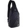 Peak Gear Travel Sling Bag Compact Crossbody Bag Lighter and Smaller than a Backpack Lifetime Lost Found ID Tag Black