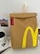JBIUVBTY Classic Funny Retro Paper Bag Large Capacity Backpack Cute Personalized Shoulder Crossbody Canvas Backpack Notebook