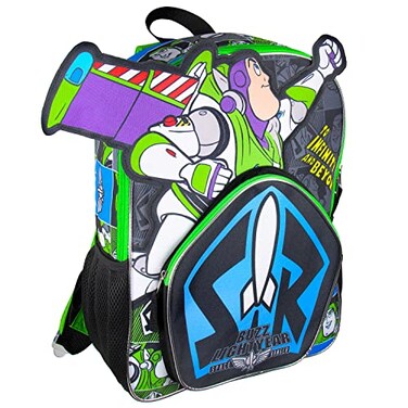 Bioworld Toy Story Buzz Lightyear Die Cut 3D Character Design 16 Backpack