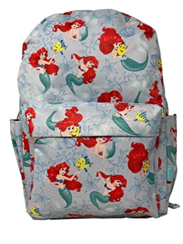 Ruz Disney The Little Mermaid Ariel All Over Print 16 Inch Backpack Multicolor