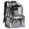 Vorspack Clear Backpack Heavy Duty PVC Transparent Backpack Extra Large Clear Backpacks with Reinforced Strap for College Security Black