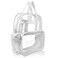DALIX Clear Backpack Bags Smooth Plastic White
