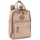 MADISONDAKOTA MADISON DAKOTA Canvas Mini Backpack for Everyday Day Pack Rucksack in Solid Color Blocks Almond