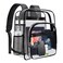 SDFGHG Clear BackpackSturdy Shape Heavy Duty Large Clear Backpack