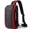 BANGE Waterproof Mens Chest Bag Shoulder bags Crossbody Sling Backpack 7566Red