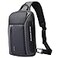 BANGE Crossbody Backpack Shoulder bags for Men Waterproof Sling Bag 7566Grey
