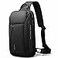 BANGE Sling Bag for Men Mens Shoulder bags Waterproof Crossbody Backpack for Men 7566Black