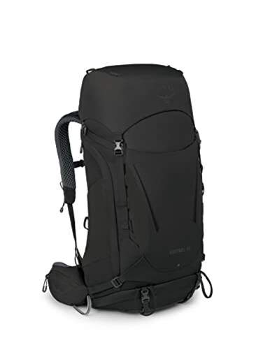 Osprey Kestrel 48L Mens Backpacking Backpack Black LXL