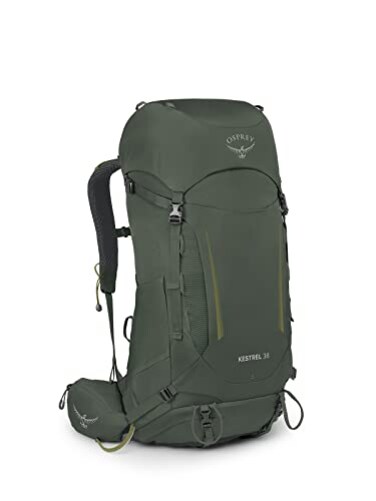 Osprey Kestrel 38L Mens Backpacking Backpack Bonsai Green SM