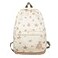 HOKMAH Y2K Backpack Women Men Cute Daypack Grunge Stars Vintage Chic Trendy Design Bookbag Backpack Daily Use Hiking Trip creamy white