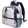 Jusdot Clear Backpack for Stadium Approved 12612 Small Clear Bag for Stadium Events and Concert Sport Event Black