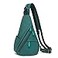 KL928 Nylon Sling Bag Small Crossbody Backpack Shoulder Casual Daypack Multipurpose Rucksack for Men WomenAtrovirens