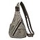 KL928 PU Leather Sling Bag Small Crossbody Backpack Shoulder Casual Daypack Rucksack for Men WomenDark Coffee