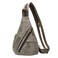 KL928 PU Leather Sling Bag Small Crossbody Backpack Shoulder Casual Daypack Rucksack for Men WomenDark Coffee